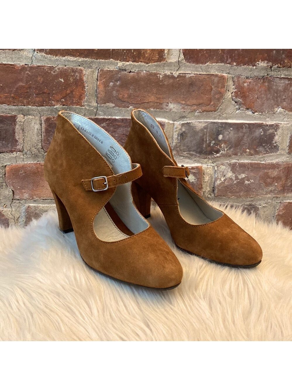 Eric Michael Suede Heels/Booties, Size 5.5